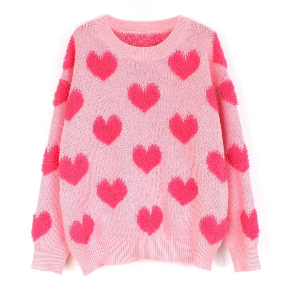 Valentine’s Day Heart Print Sweater XXL